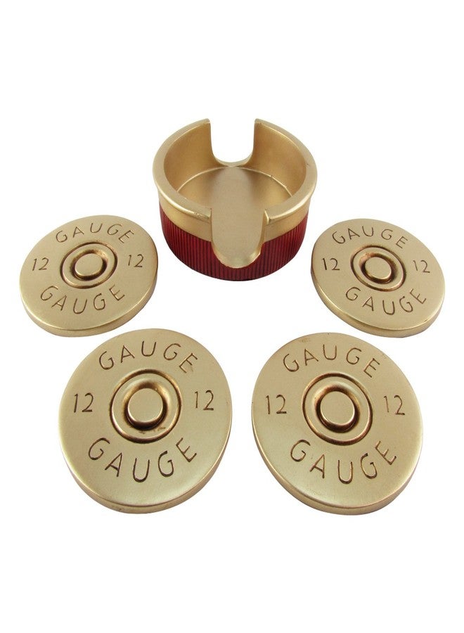 Treasure Gurus 12 Gauge Shotgun Shell Coaster Set/4 Bullet Shaped Coasters - Image 2